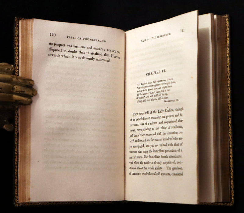 1825 Rare First Edition Book Set - TALES OF THE CRUSADERS (The Betrothed & The Talisman) by Sir Walter Scott.