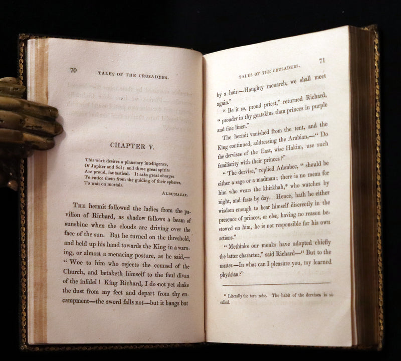 1825 Rare First Edition Book Set - TALES OF THE CRUSADERS (The Betrothed & The Talisman) by Sir Walter Scott.