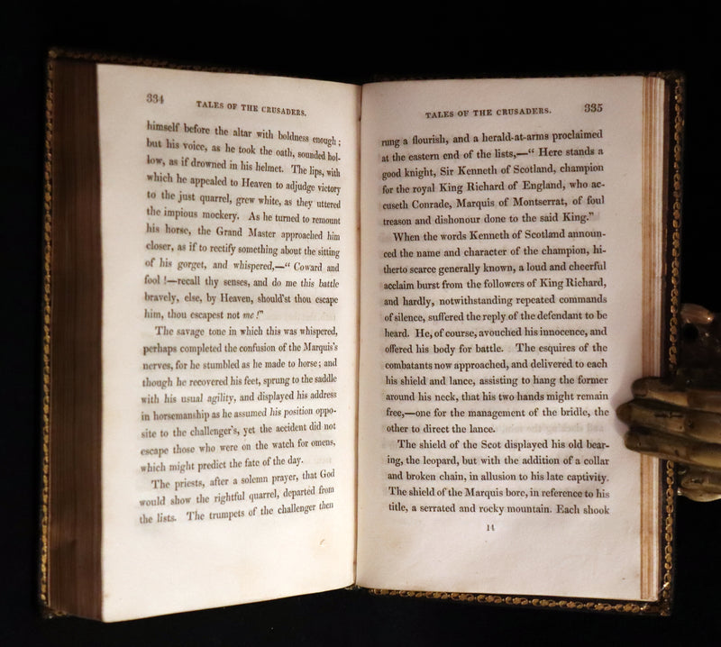 1825 Rare First Edition Book Set - TALES OF THE CRUSADERS (The Betrothed & The Talisman) by Sir Walter Scott.