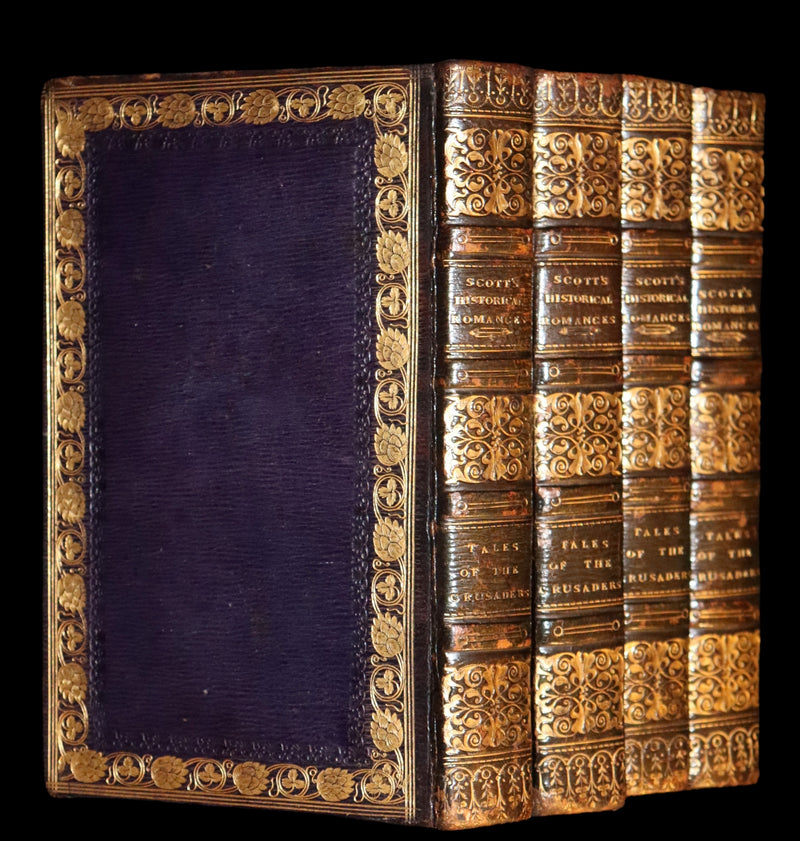 1825 Rare First Edition Book Set - TALES OF THE CRUSADERS (The Betrothed & The Talisman) by Sir Walter Scott.