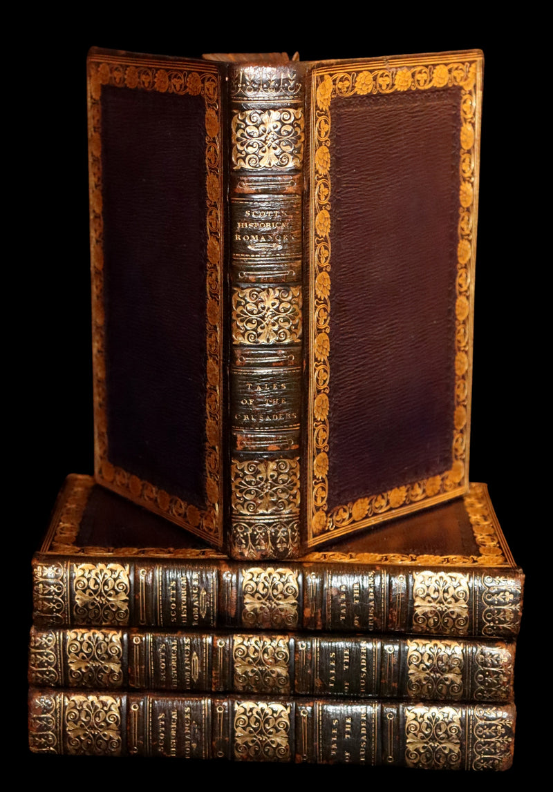 1825 Rare First Edition Book Set - TALES OF THE CRUSADERS (The Betrothed & The Talisman) by Sir Walter Scott.