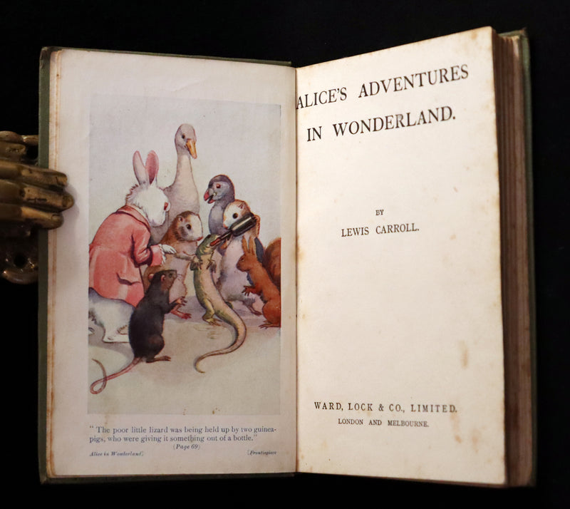 1920 Scarce Book -  Alice's Adventures in Wonderland with frontispiece by Margaret Tarrant.