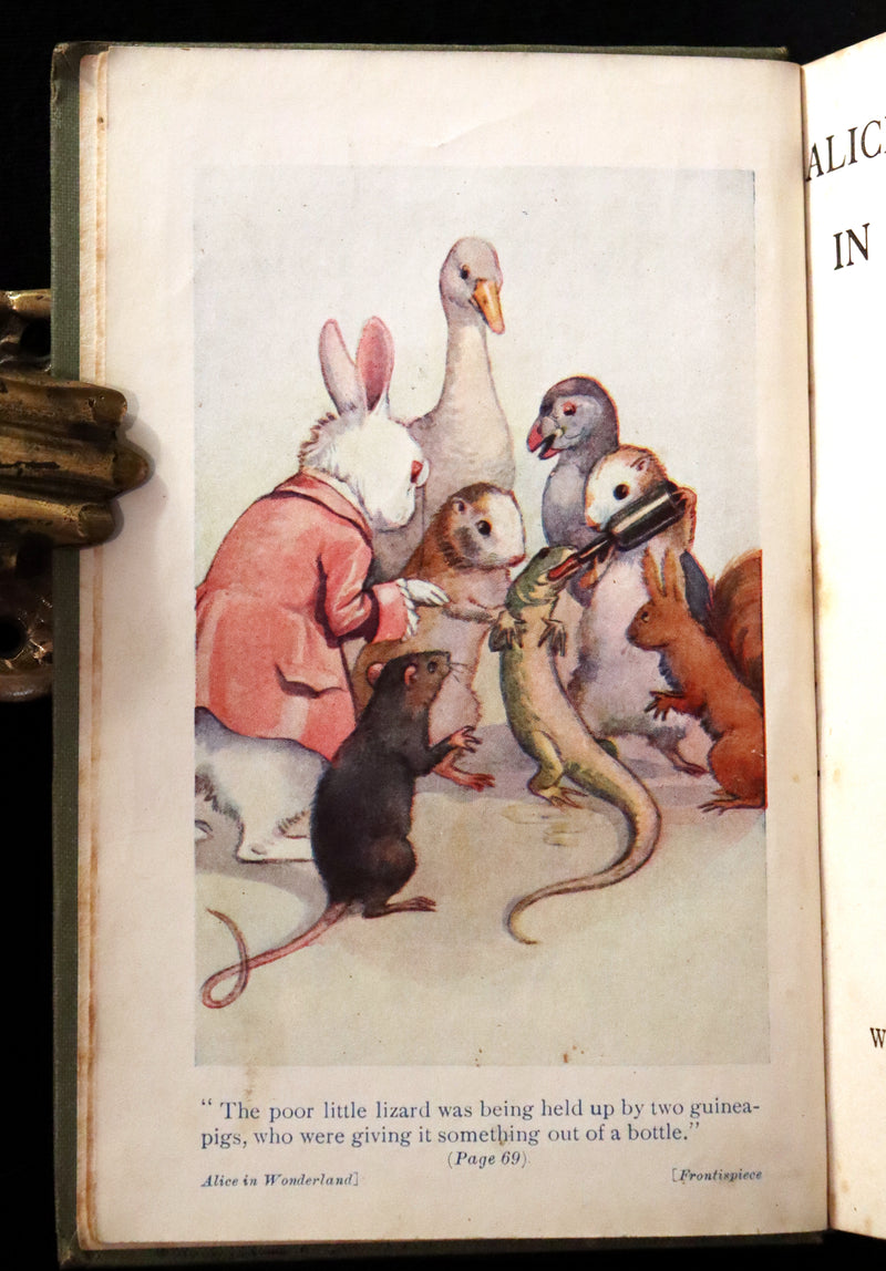 1920 Scarce Book -  Alice's Adventures in Wonderland with frontispiece by Margaret Tarrant.