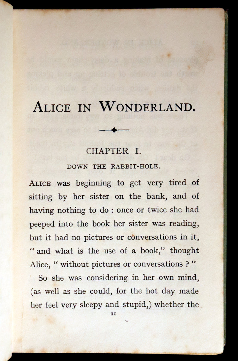 1920 Scarce Book -  Alice's Adventures in Wonderland with frontispiece by Margaret Tarrant.