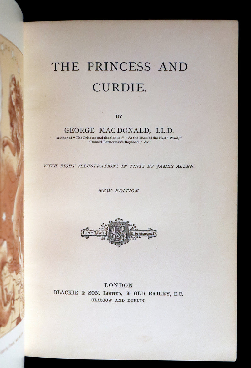 1888 Scarce Book - The Princess And Curdie by George Macdonald illustrated by James Allen.