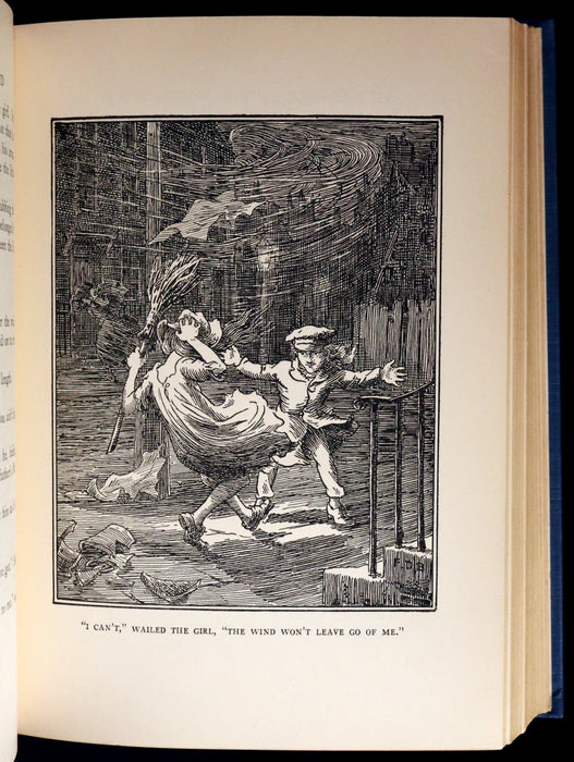 1924 First Edition Book - AT THE BACK OF THE NORTH WIND Illustrated by Francis Donkin Bedford.