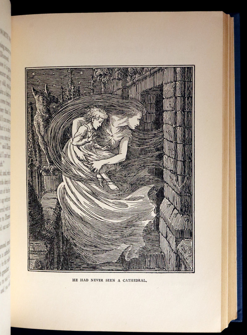 1924 First Edition Book - AT THE BACK OF THE NORTH WIND Illustrated by Francis Donkin Bedford.