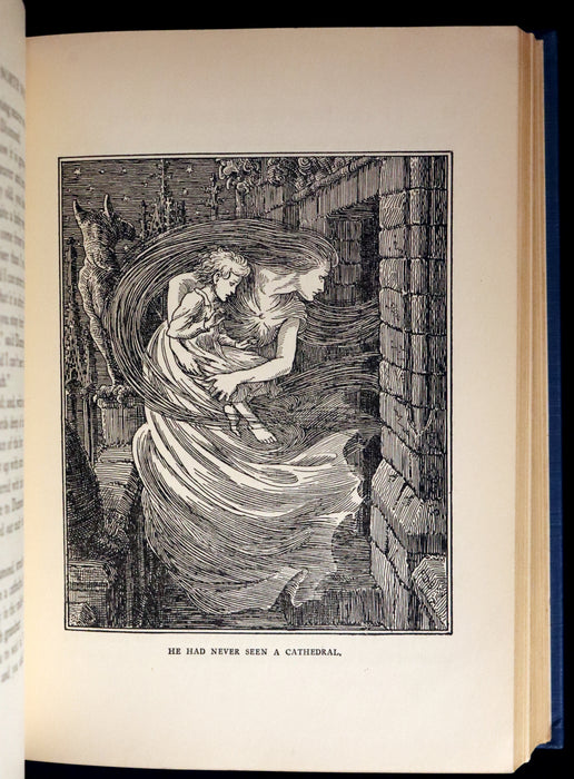 1924 First Edition Book - AT THE BACK OF THE NORTH WIND Illustrated by Francis Donkin Bedford.