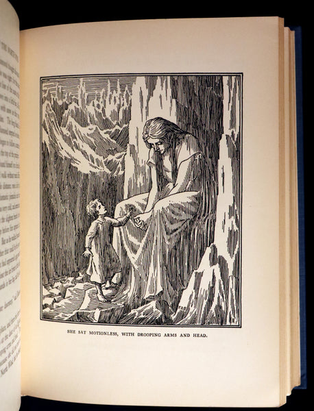 1924 First Edition Book - AT THE BACK OF THE NORTH WIND Illustrated by Francis Donkin Bedford.