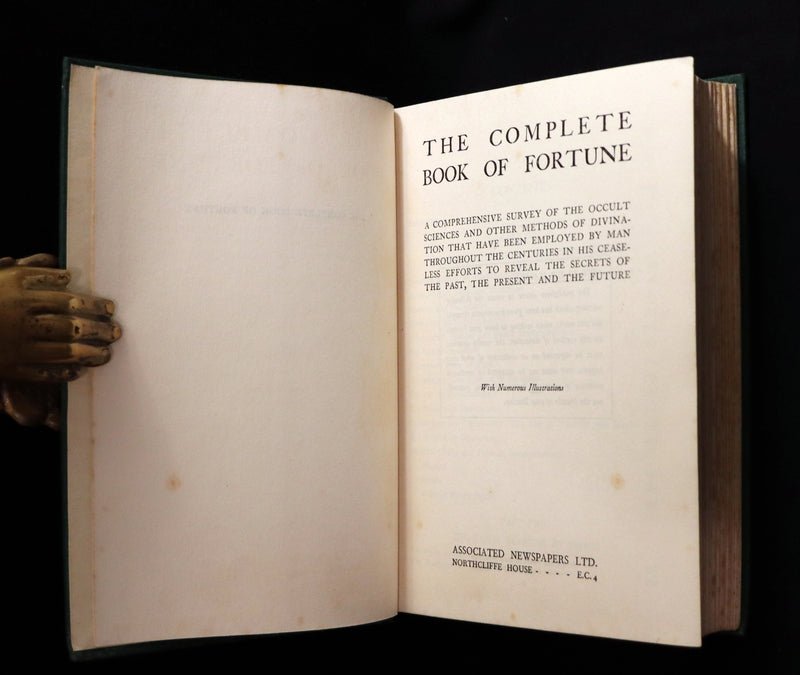 1935 Scarce with Dust Jacket -The Complete Book of Fortune, Occult Sciences & Methods Of Divination.