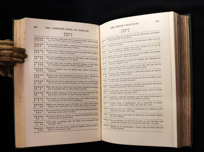 1935 Scarce with Dust Jacket -The Complete Book of Fortune, Occult Sciences & Methods Of Divination.