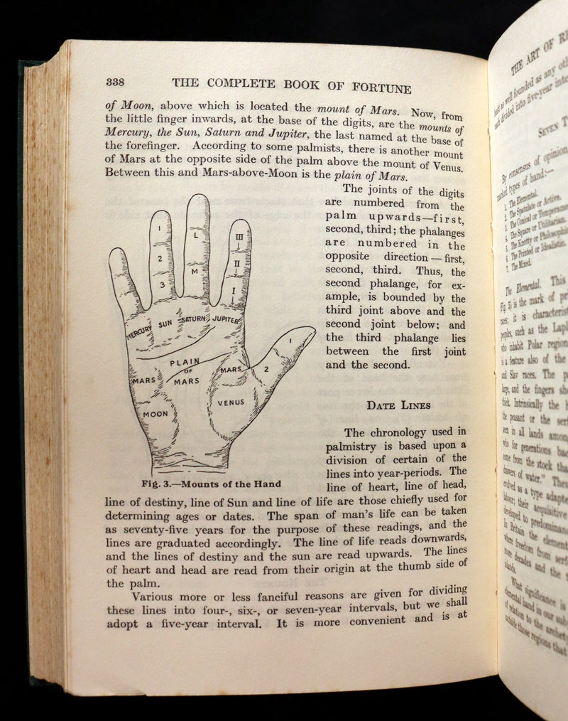 1935 Scarce with Dust Jacket -The Complete Book of Fortune, Occult Sciences & Methods Of Divination.