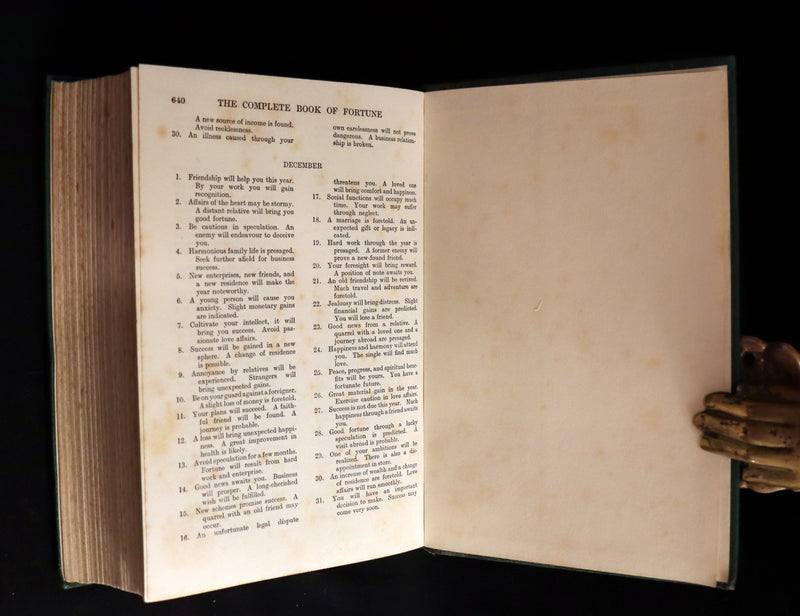 1935 Scarce with Dust Jacket -The Complete Book of Fortune, Occult Sciences & Methods Of Divination.