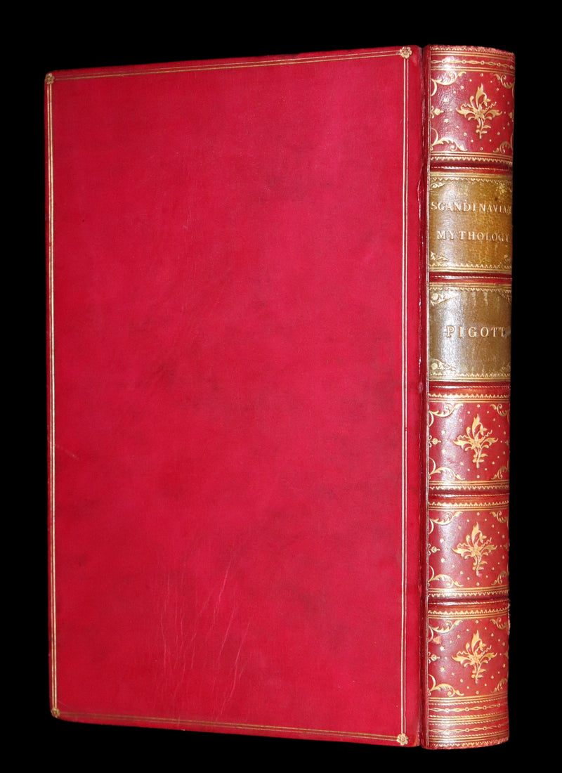 1839 Scarce First Edition - A MANUAL OF SCANDINAVIAN MYTHOLOGY: The Two Eddas & The Religion of Odin by G. Pigott.