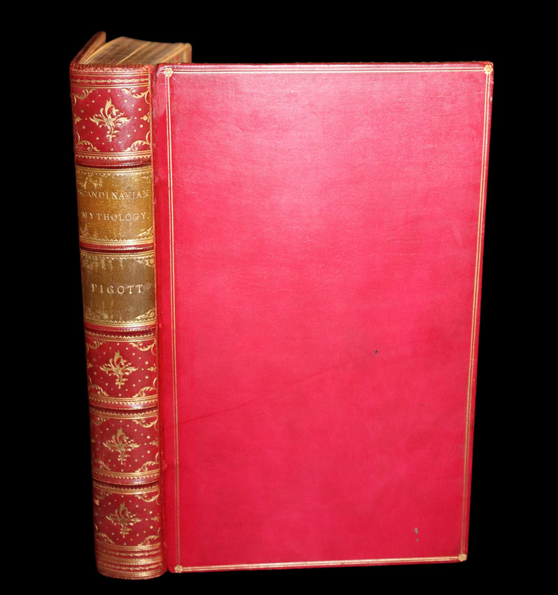 1839 Scarce First Edition - A MANUAL OF SCANDINAVIAN MYTHOLOGY: The Two Eddas & The Religion of Odin by G. Pigott.