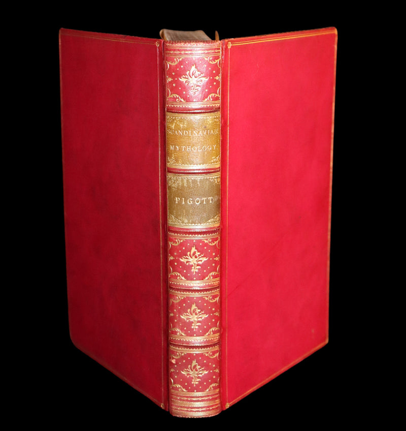1839 Scarce First Edition - A MANUAL OF SCANDINAVIAN MYTHOLOGY: The Two Eddas & The Religion of Odin by G. Pigott.