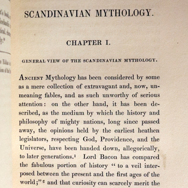 1839 Scarce First Edition - A MANUAL OF SCANDINAVIAN MYTHOLOGY: The Two Eddas & The Religion of Odin by G. Pigott.
