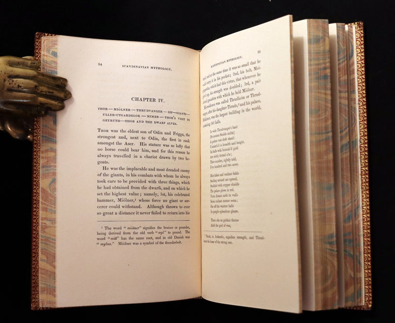 1839 Scarce First Edition - A MANUAL OF SCANDINAVIAN MYTHOLOGY: The Two Eddas & The Religion of Odin by G. Pigott.