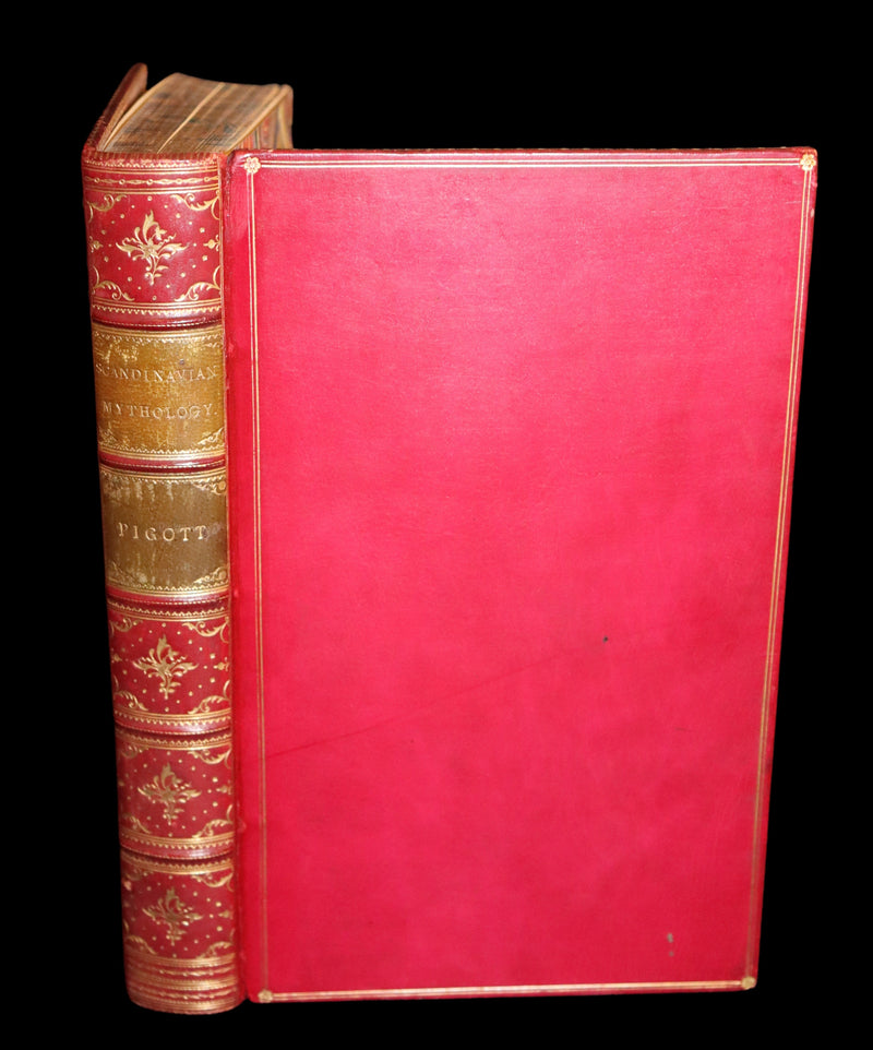 1839 Scarce First Edition - A MANUAL OF SCANDINAVIAN MYTHOLOGY: The Two Eddas & The Religion of Odin by G. Pigott.