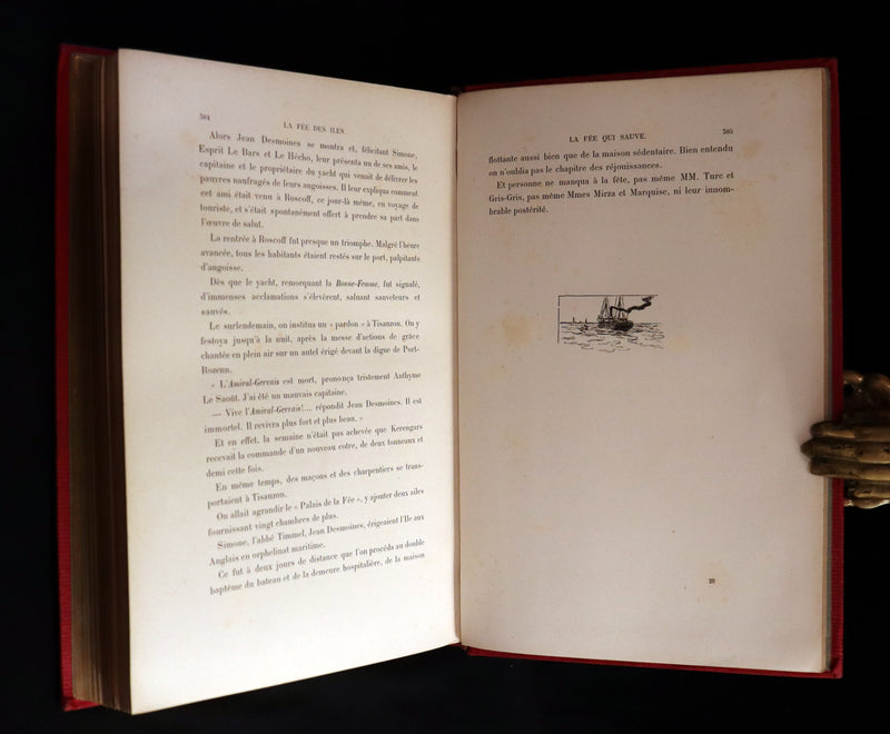 1904 Rare French First Edition - The Islands Fairy - LA FÉE DES ILES by Pierre Maël. Illustrated.