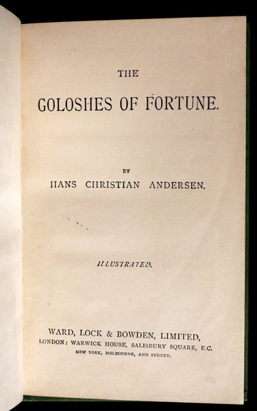 1890 Scarce Victorian Edition - Andersen's GOLOSHES of FORTUNE and FIVE in ONE SHELL.
