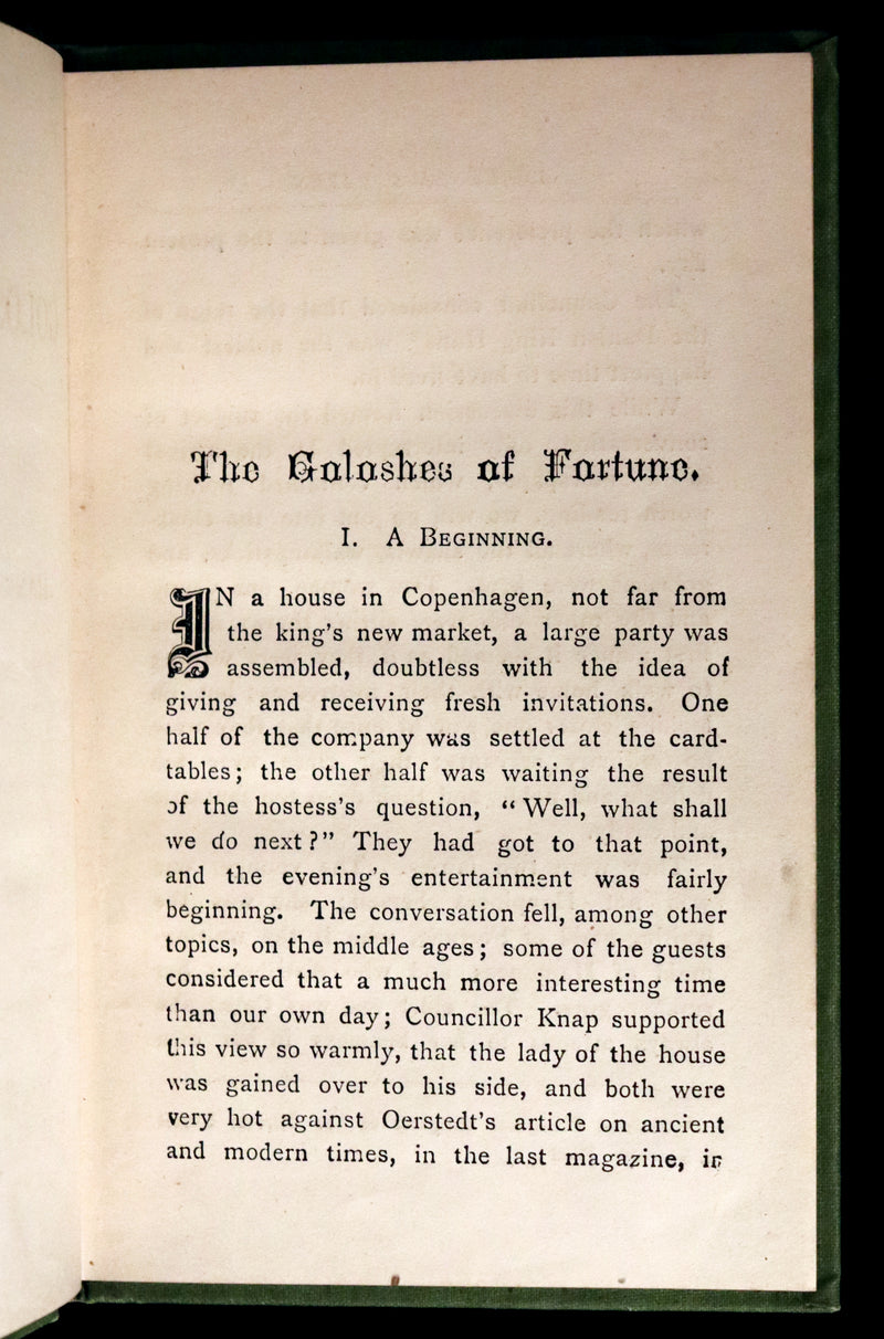 1890 Scarce Victorian Edition - Andersen's GOLOSHES of FORTUNE and FIVE in ONE SHELL.