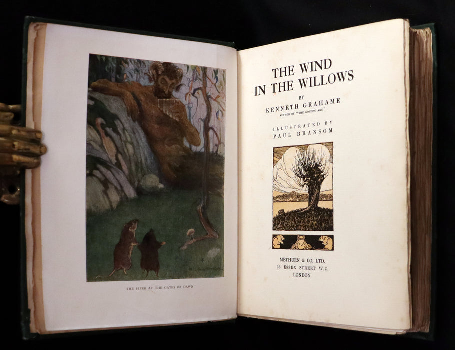 1913 First Edition illustrated by Paul BRANSOM - The WIND IN THE WILLOWS by K. Grahame.