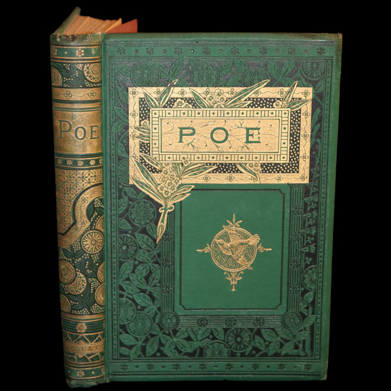 1882 Rare Book - Poems of EDGAR ALLAN POE with a full and impartial Memoir of the Poet.
