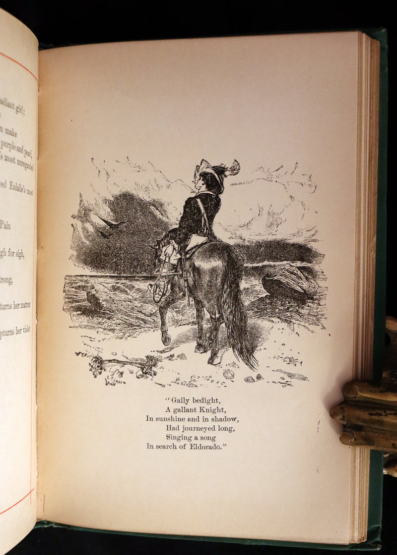 1882 Rare Book - Poems of EDGAR ALLAN POE with a full and impartial Memoir of the Poet.