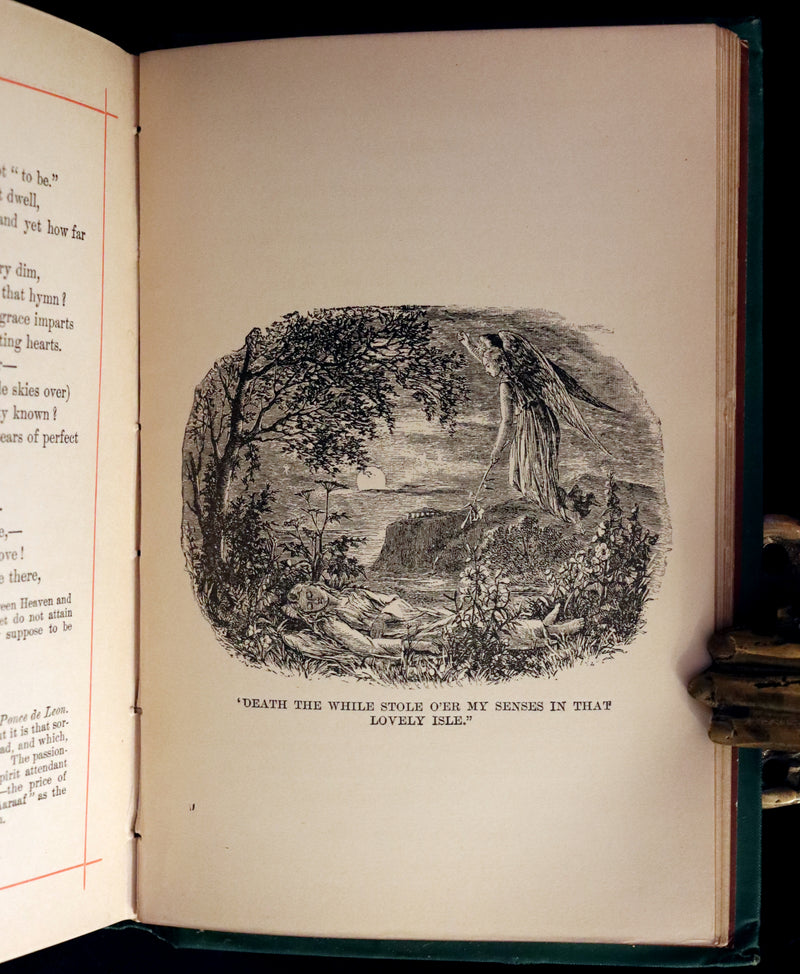 1882 Rare Book - Poems of EDGAR ALLAN POE with a full and impartial Memoir of the Poet.