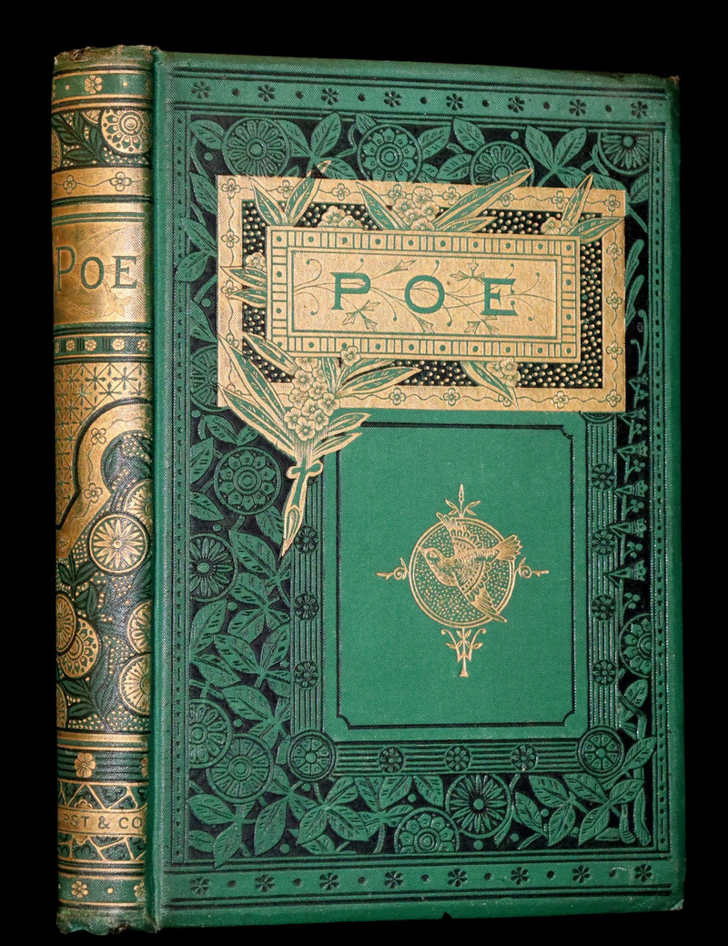 1882 Rare Book - Poems of EDGAR ALLAN POE with a full and impartial Memoir of the Poet.