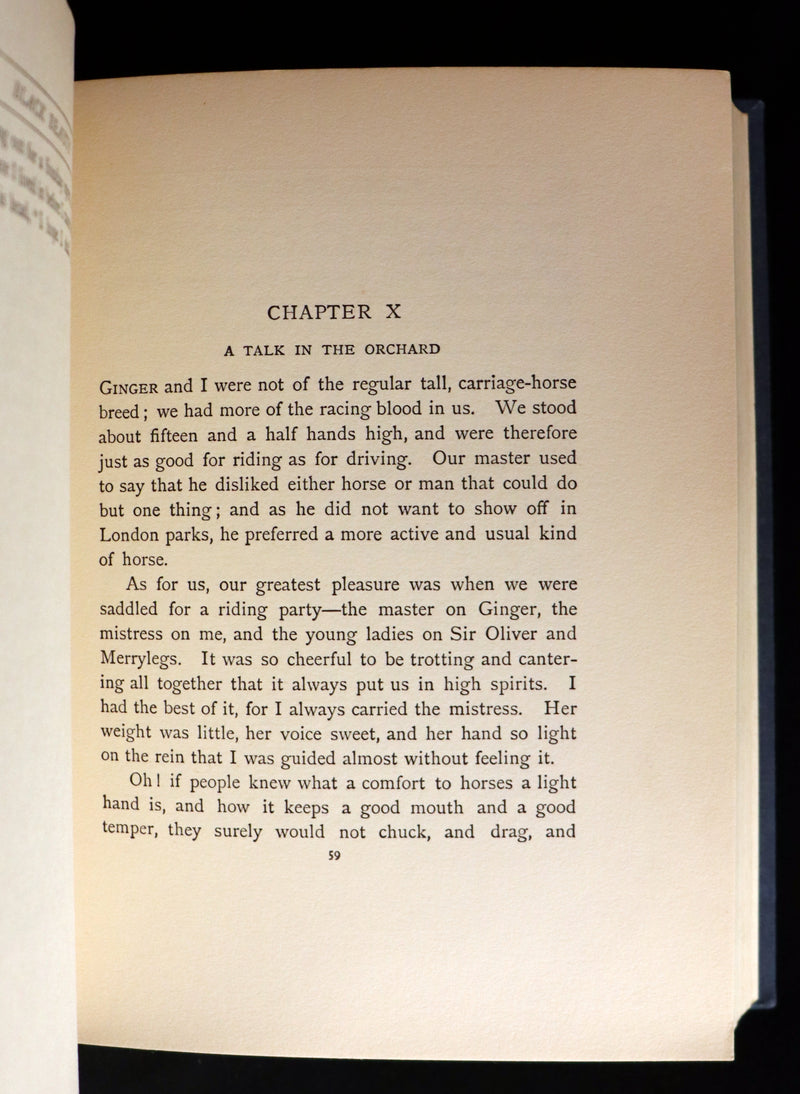1930 Rare Illustrated Edition by Cecil ALDIN - BLACK BEAUTY, Autobiography of a Horse by A. Sewell.