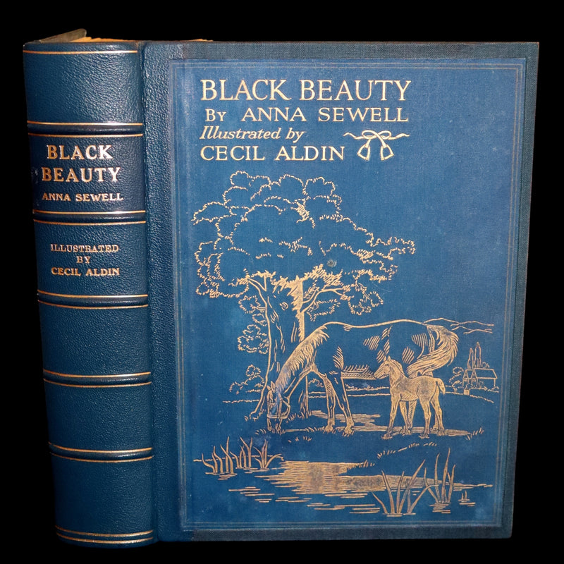 1930 Rare Illustrated Edition by Cecil ALDIN - BLACK BEAUTY, Autobiography of a Horse by A. Sewell.