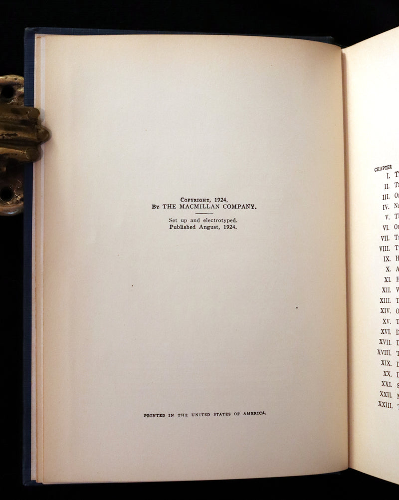 1924 Rare First Edition - AT THE BACK OF THE NORTH WIND Illustrated by Francis Donkin Bedford.