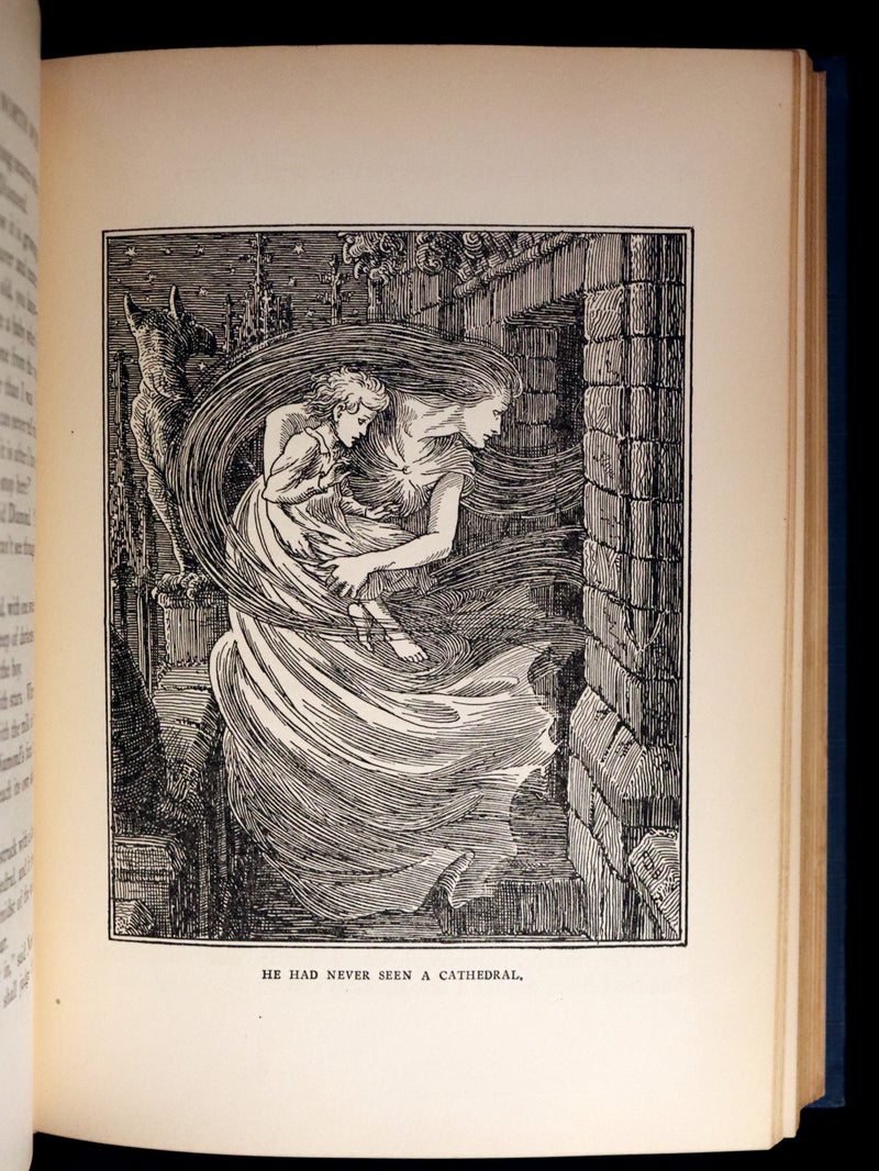 1924 Rare First Edition - AT THE BACK OF THE NORTH WIND Illustrated by Francis Donkin Bedford.