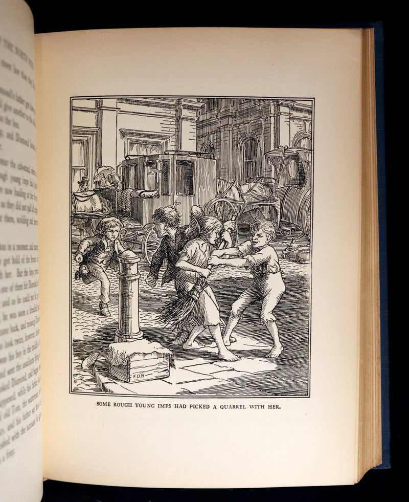 1924 Rare First Edition - AT THE BACK OF THE NORTH WIND Illustrated by Francis Donkin Bedford.