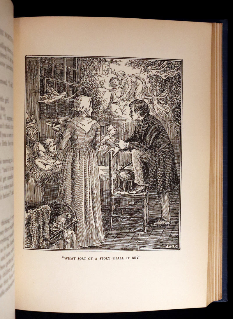 1924 Rare First Edition - AT THE BACK OF THE NORTH WIND Illustrated by Francis Donkin Bedford.