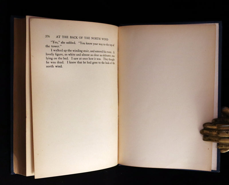 1924 Rare First Edition - AT THE BACK OF THE NORTH WIND Illustrated by Francis Donkin Bedford.