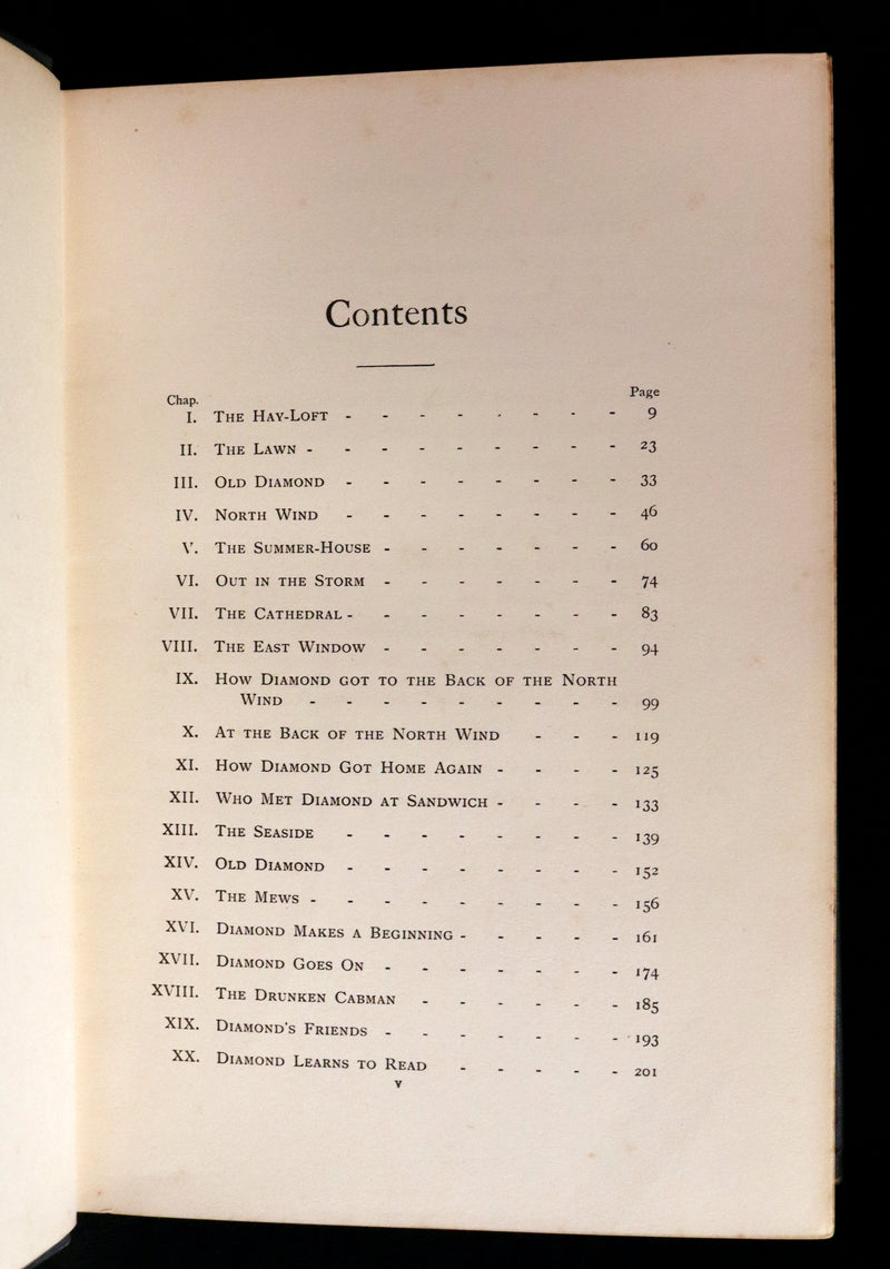 1911 Rare Book - AT THE BACK OF THE NORTH WIND Illustrated by Frank C. Pape.