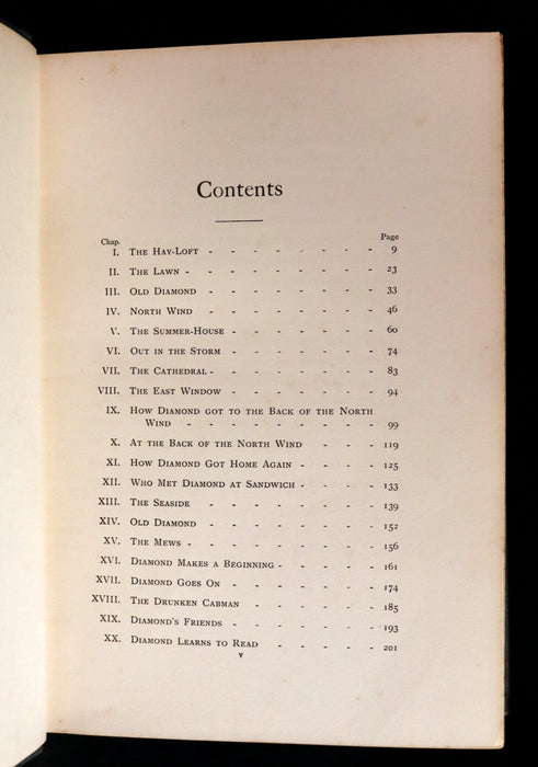 1911 Rare Book - AT THE BACK OF THE NORTH WIND Illustrated by Frank C. Pape.