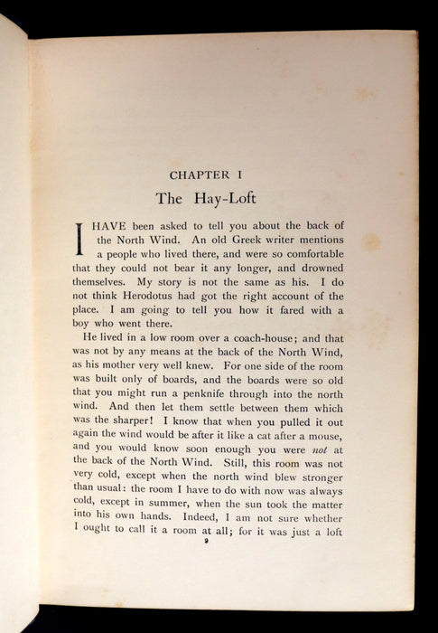 1911 Rare Book - AT THE BACK OF THE NORTH WIND Illustrated by Frank C. Pape.