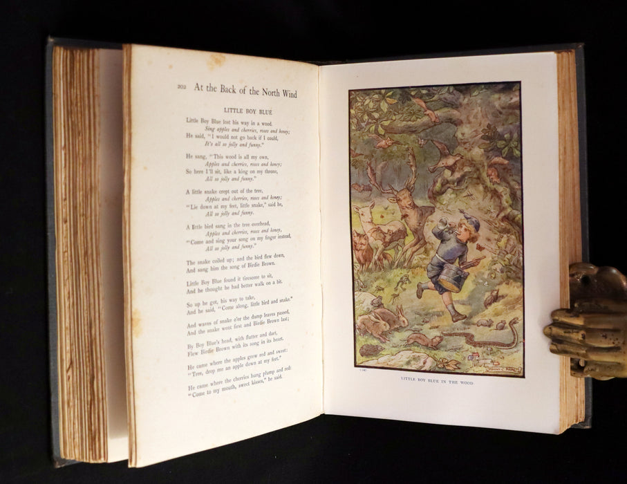 1911 Rare Book - AT THE BACK OF THE NORTH WIND Illustrated by Frank C. Pape.