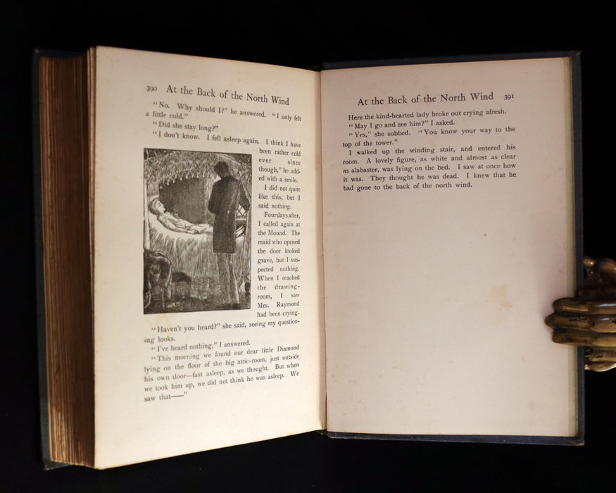 1911 Rare Book - AT THE BACK OF THE NORTH WIND Illustrated by Frank C. Pape.