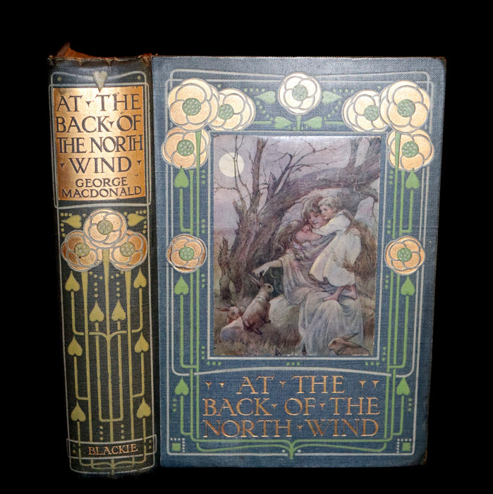 1911 Rare Book - AT THE BACK OF THE NORTH WIND Illustrated by Frank C. Pape.