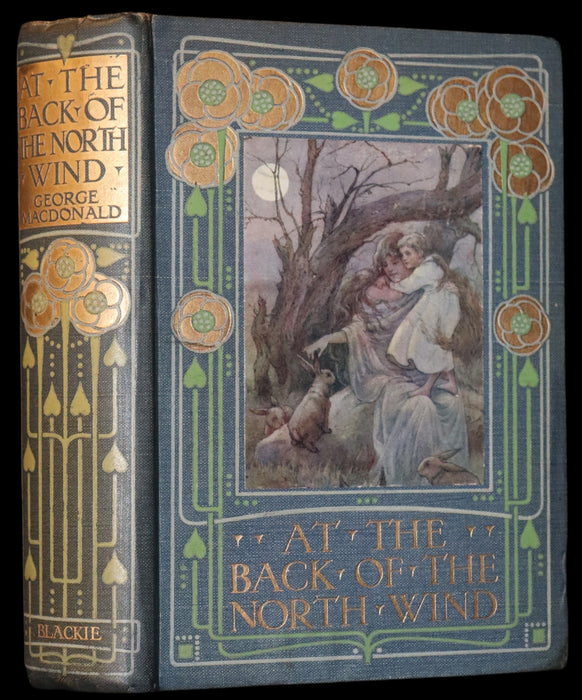 1911 Rare Book - AT THE BACK OF THE NORTH WIND Illustrated by Frank C. Pape.