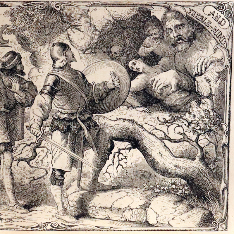 1870 Rare Victorian Book - The Pilgrim's Progress illustrated by Henry Courtney Selous & M. Paolo Priolo.