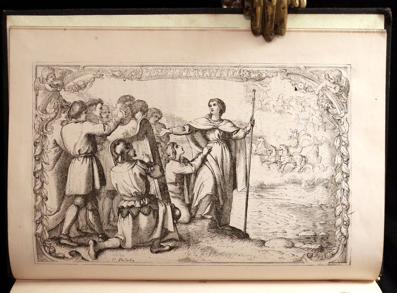 1870 Rare Victorian Book - The Pilgrim's Progress illustrated by Henry Courtney Selous & M. Paolo Priolo.