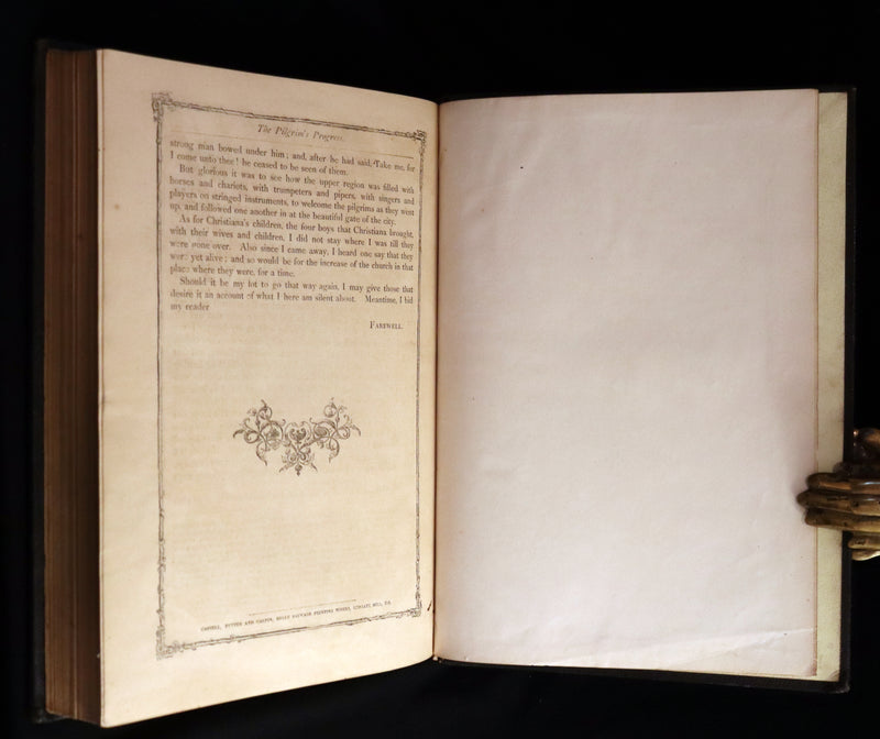 1870 Rare Victorian Book - The Pilgrim's Progress illustrated by Henry Courtney Selous & M. Paolo Priolo.