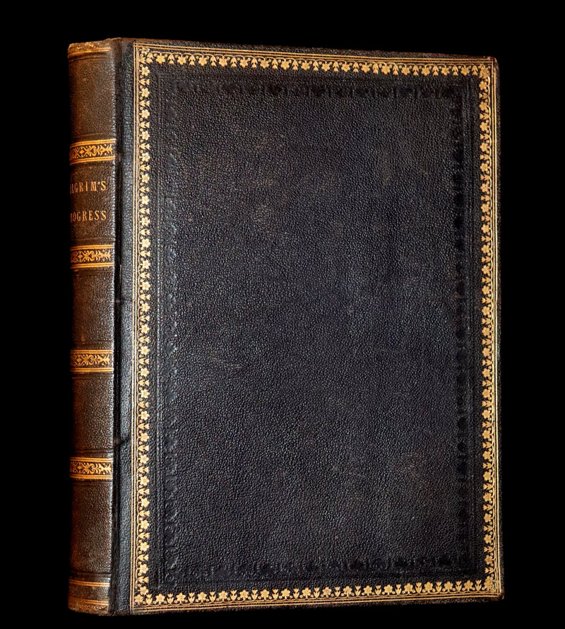 1870 Rare Victorian Book - The Pilgrim's Progress illustrated by Henry Courtney Selous & M. Paolo Priolo.