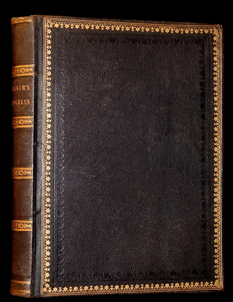 1870 Rare Victorian Book - The Pilgrim's Progress illustrated by Henry Courtney Selous & M. Paolo Priolo.